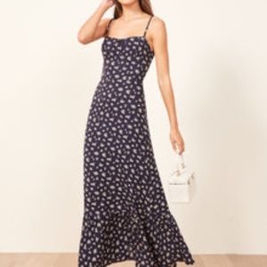 Reformation Blue Prairie Dress